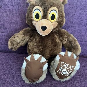 Build A Bear Workshop Brinley Bear 16” Great Wolf Lodge Pack Big Eyes /Paws